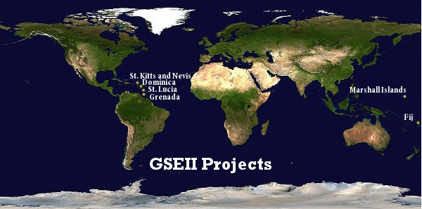 Map of GSEII Islands